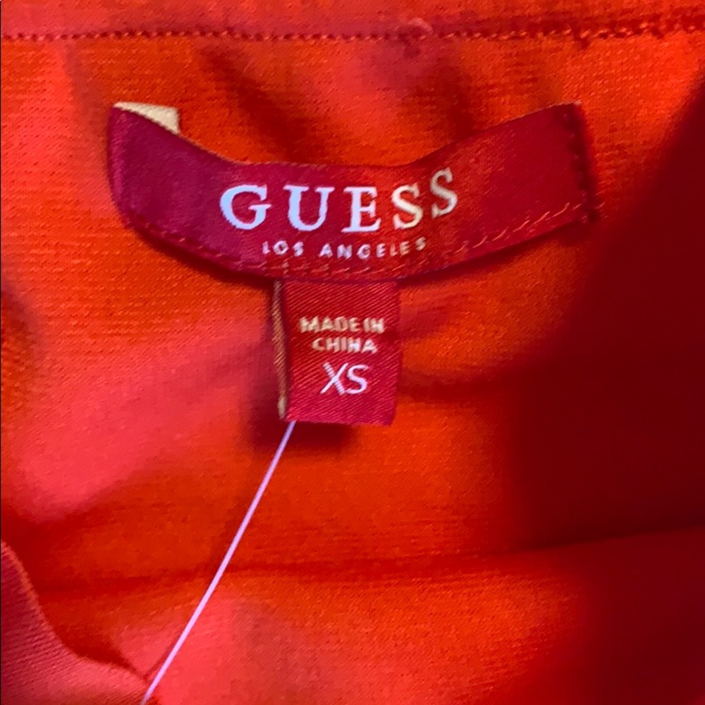 Red Off Shoulder Ruffle Top - Picture 2 of 3